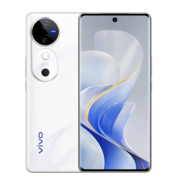 Vivo V40 White Color 5G with 6.78-inch AMOLED Display and 50MP ZEISS Camera