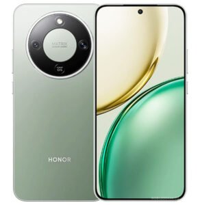 Honor X9d Forest Green color design with circular camera module and AMOLED display