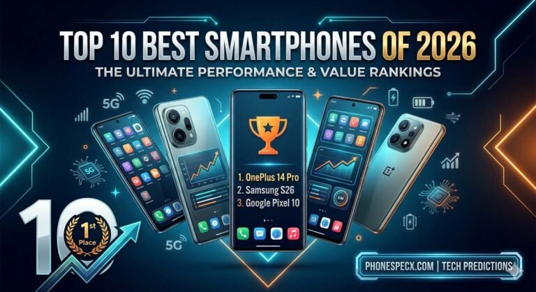 Top 10 Best Smartphones of 2026 Ranking Performance & Value Guide - PhoneSpecx