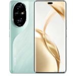 Honor 200 Pro Green smartphone with triple 50MP AI portrait camera and quad-curved display.