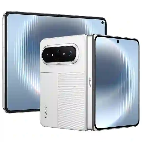 Huawei Pura X Max white color foldable smartphone official design showcase