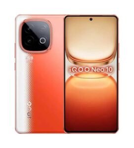 iQOO Neo 10 Inferno Red official color and front display design