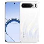 Realme 16 White Swan Official Design showing front display and rear camera module