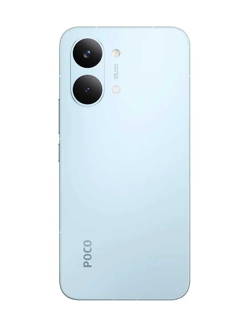 Poco X8 Pro Max Blue Back and Side View Design