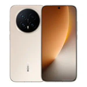 HONOR Magic8 Sunrise Gold front and back design showing triple camera module
