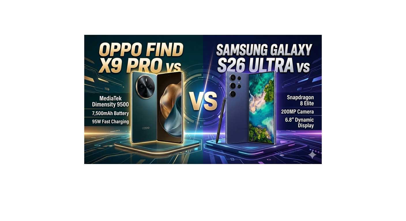 Oppo Find X9 Pro vs Samsung Galaxy S26 Ultra Comparison