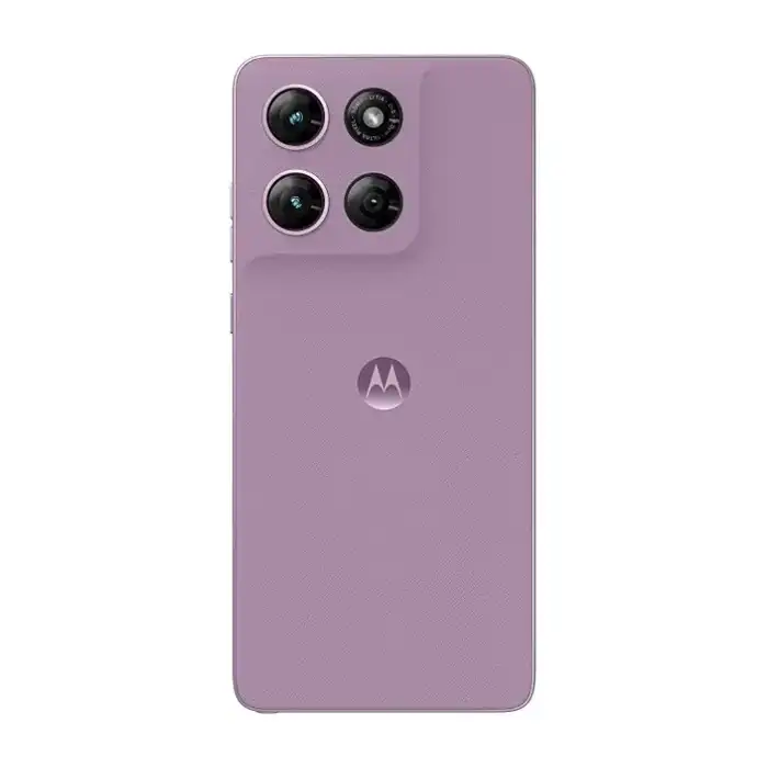 Motorola Moto G Stylus 2026 in Lavender Mist showing the back side design and camera module setup