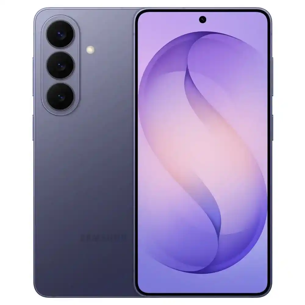 Official Samsung Galaxy S26 in Cobalt Violet color showing front and back design