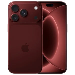 Leaked render of Apple iPhone 18 Pro Max in Dark Cherry finish showcasing the new large variable aperture camera module layout.