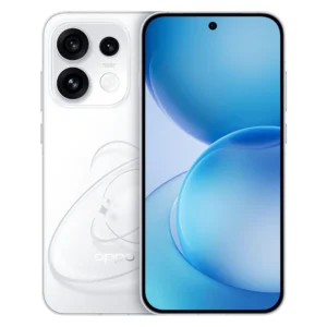 Oppo Reno 16 China variant official image in White color showcasing front and back design