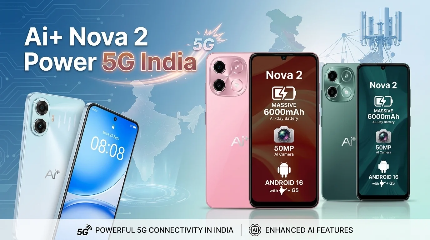 Ai+ Nova 2 Power 5G India Launch: Confirmed Specs, 7000mAh Battery and What Is Still Unknown