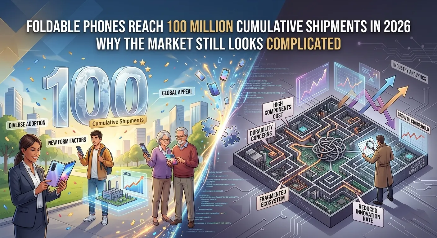 Foldable Phones Reach 100 Million Cumulative Shipments
