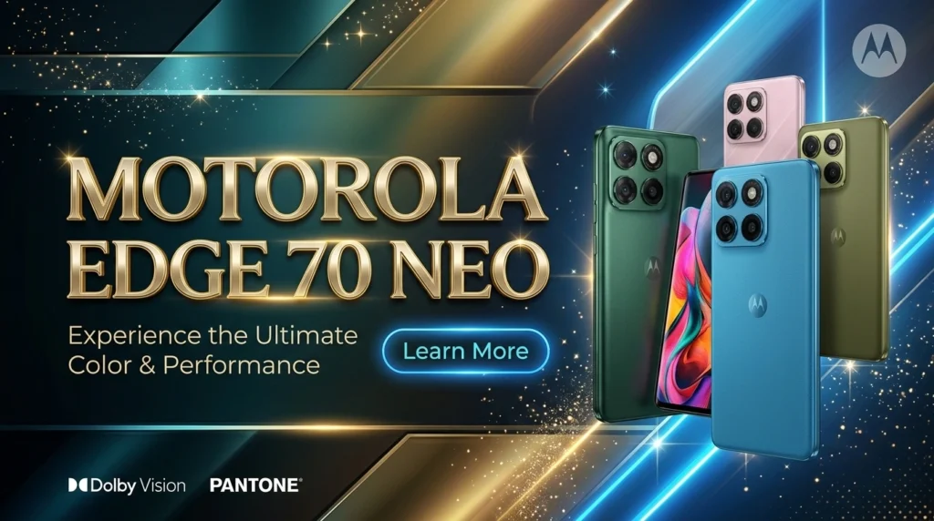 Motorola Edge 70 Neo colors, Snapdragon 7s Gen 3, 144Hz curved display, and 68W charging