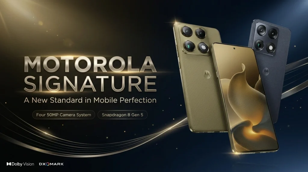 Motorola Signature price, official specs, Snapdragon 8 Gen 5, and release date