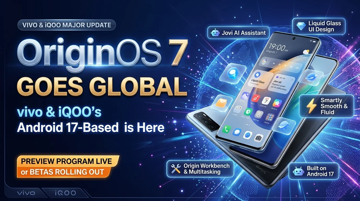 OriginOS 7 Goes Global: Jovi AI, Five-App Multitasking and Vivo’s Performance Claims Explained