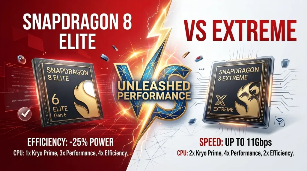 Snapdragon 8 Elite Gen 6 vs Extreme