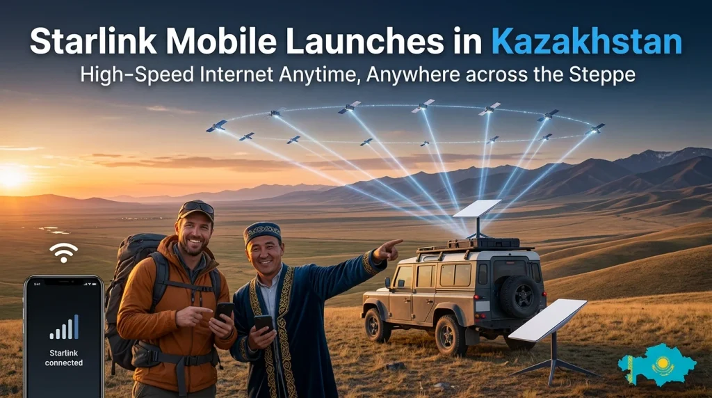 Starlink Mobile Launches in Kazakhstan