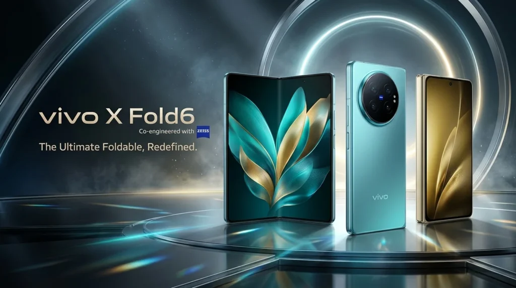 Vivo X Fold 6 foldable flagship smartphone with ZEISS optics display