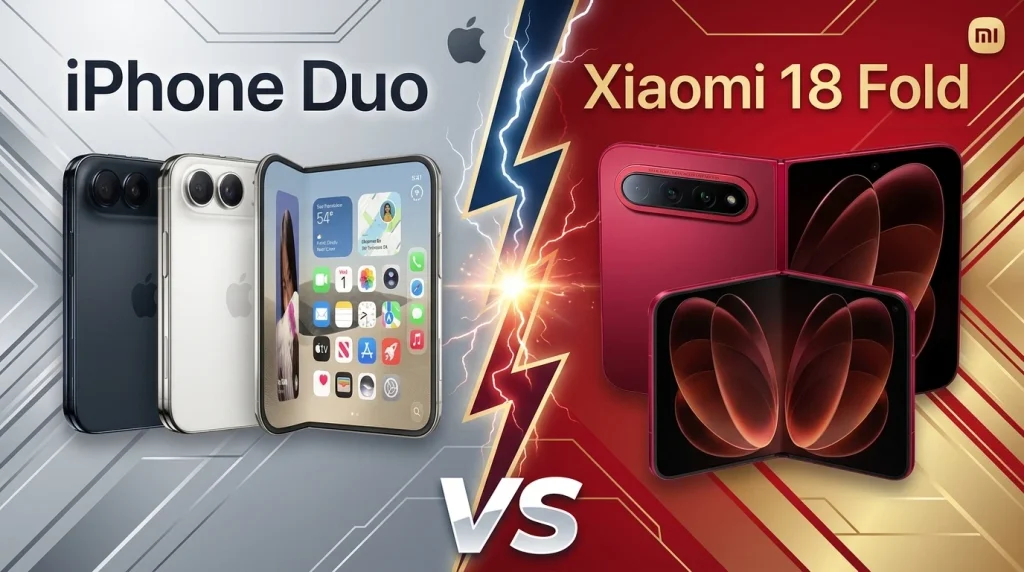 iPhone Duo vs Xiaomi 18 Fold