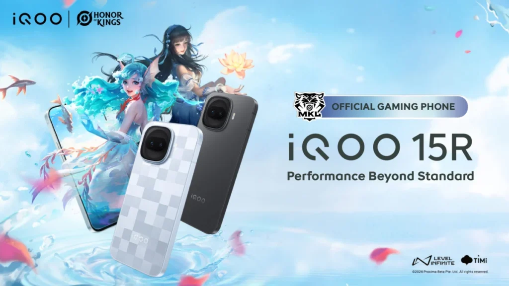 iQOO 15R official product image showing the phone in its launch design