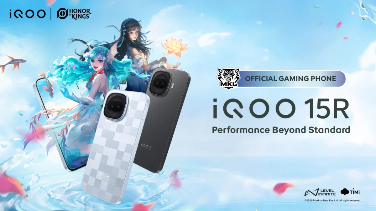 iQOO 15R official product image showing the phone in its launch design