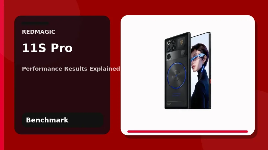 REDMAGIC 11S Pro benchmark analysis with official Nightfreeze handset render