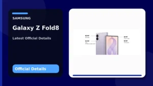 Samsung Galaxy Z Fold8 shown with a 201g engineering highlight