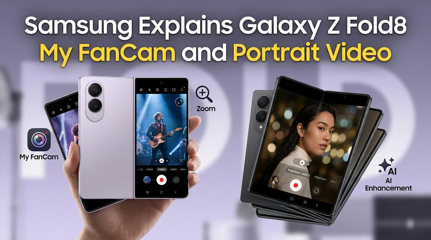 Samsung Galaxy Z Fold8 My FanCam and Portrait Video